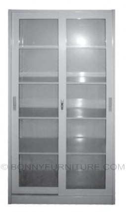 as-017 metal cabinet glass sliding door