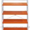 520 shelf rack orange metal