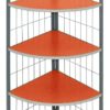j-04 corner stand 4-layer shelf orange