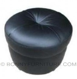 ashley stool black leatherette round