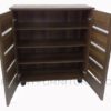 sc-335 shoe cabinet 4-layers open french walnut