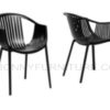 pp-607 plastic chair black