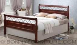 a-light wooden bed twin queen
