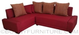 minotti lshape sofa red